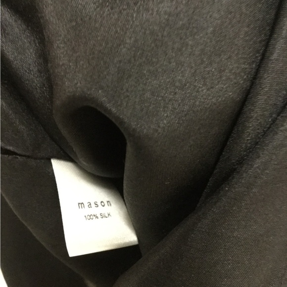 Mason Black strapless cocktail mini prom dress size 4 peplum Nwt date - Picture 4 of 5